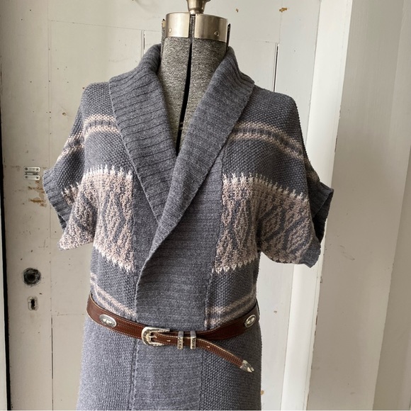 Gap Fair Isle Open Wrap Cardigan Sweater - Picture 2 of 11